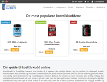 Tablet Screenshot of kosttilskuddsguiden.com